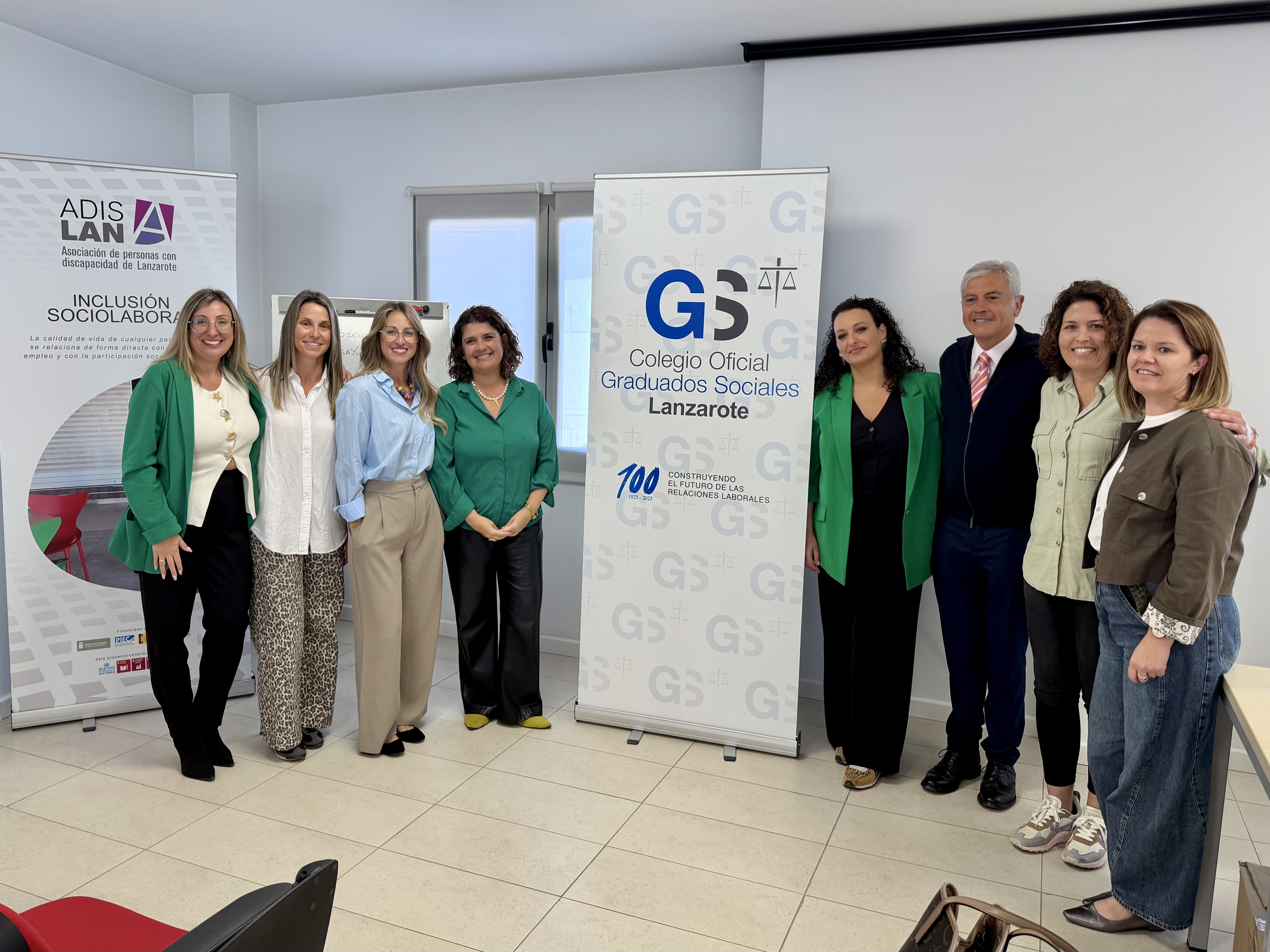 ADISLAN y el Colegio Oficial de Graduados Sociales impulsan la inclusión laboral de personas con discapacidad en Lanzarote